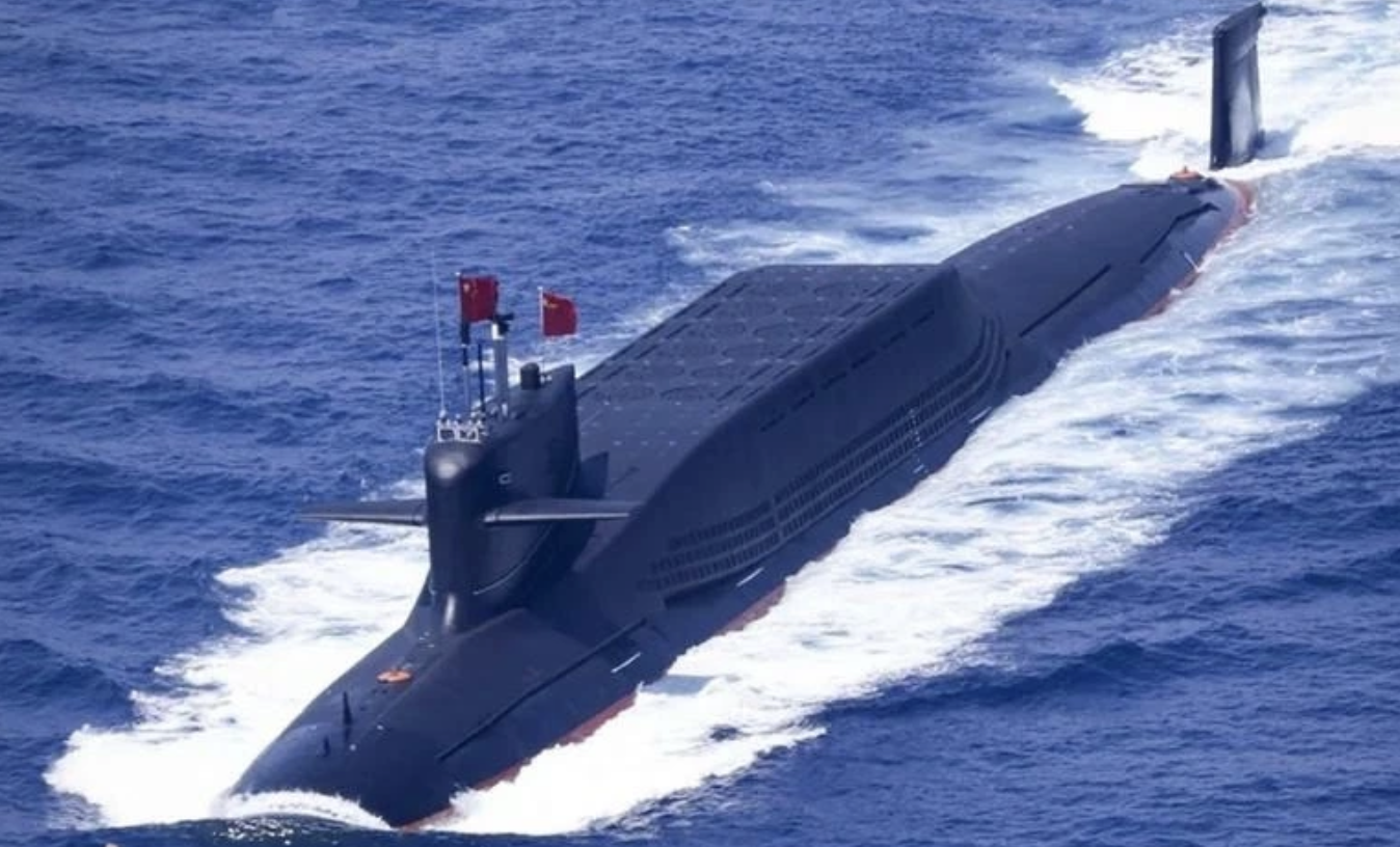  公開報導中的094型戰略核潛艦。 圖：翻攝自 騰訊網/紅色兔兔 