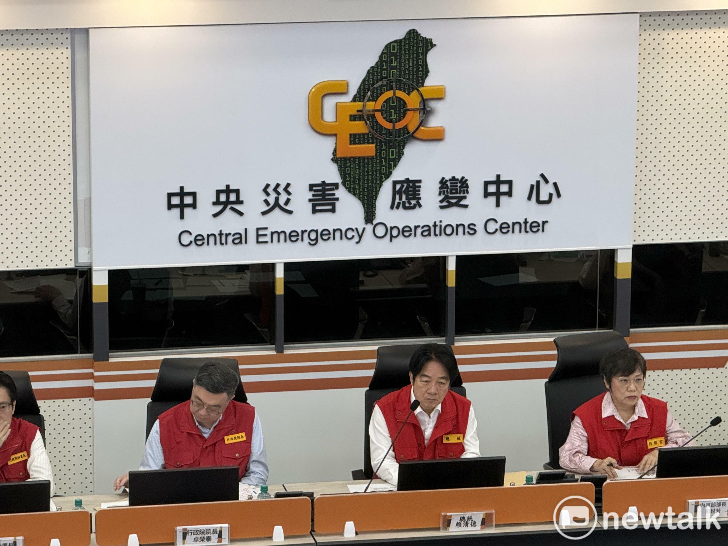「十月颱,真厲害」 賴清德示警:別因選舉忽視颱風造成災情