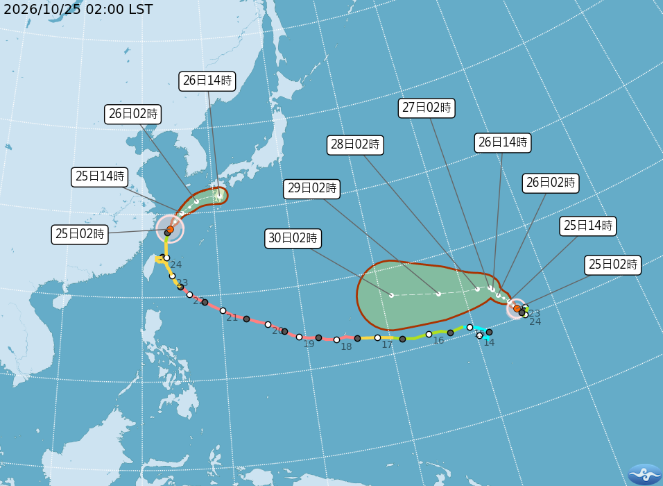 薔琵颱風遠離!花東防大雨 周二及周六兩波東北季風接力報到