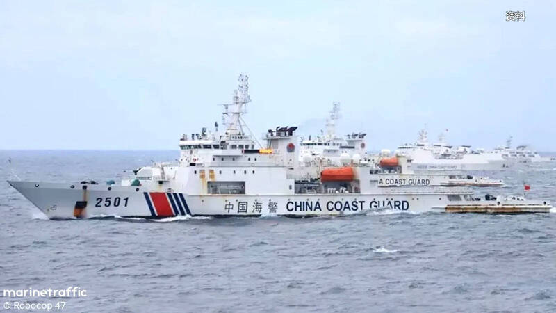 薔琵颱風剛走、中共惡霸就來!中國海警4艦竄擾巴士海峽北上、逼近東海岸