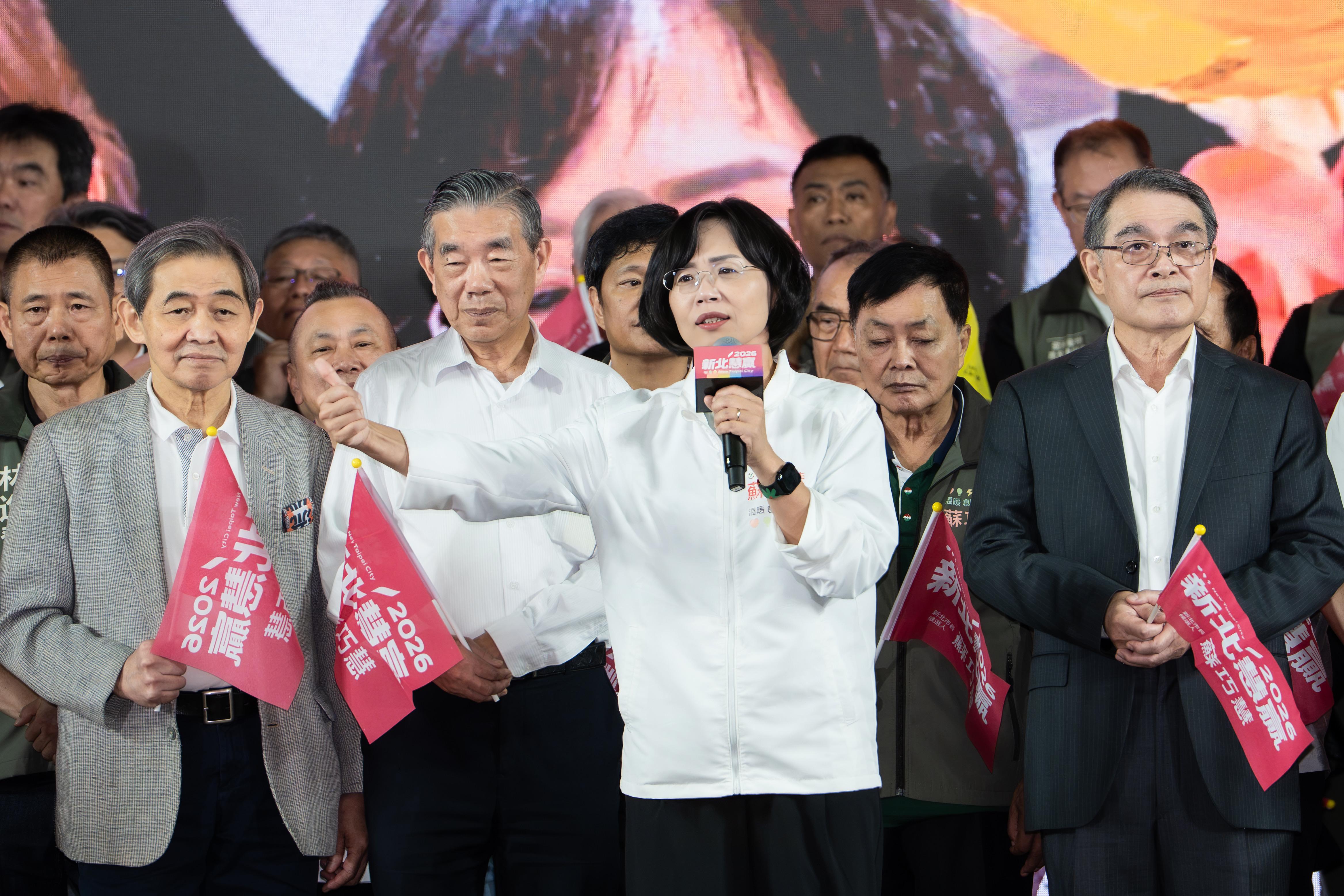 讓新北成為帶動台灣經濟的火車頭!謝金河首度站台獻給蘇巧慧