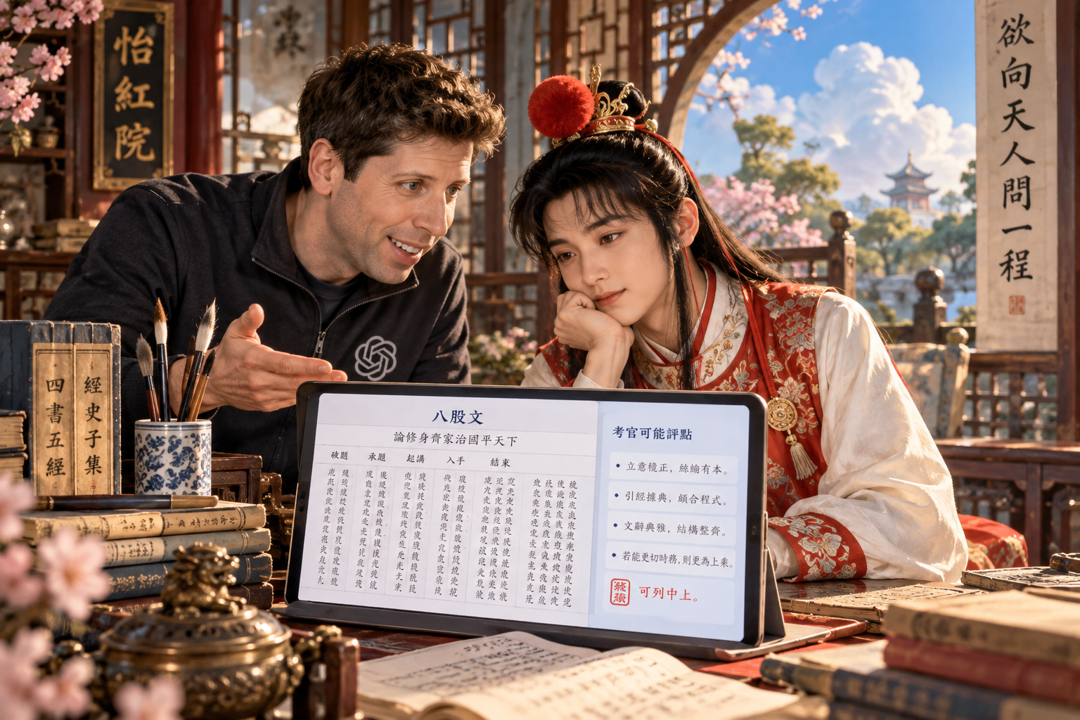 專論》《AI 紅樓夢》第124回:機器人碎念八股文 賈寶玉勇闖天人際