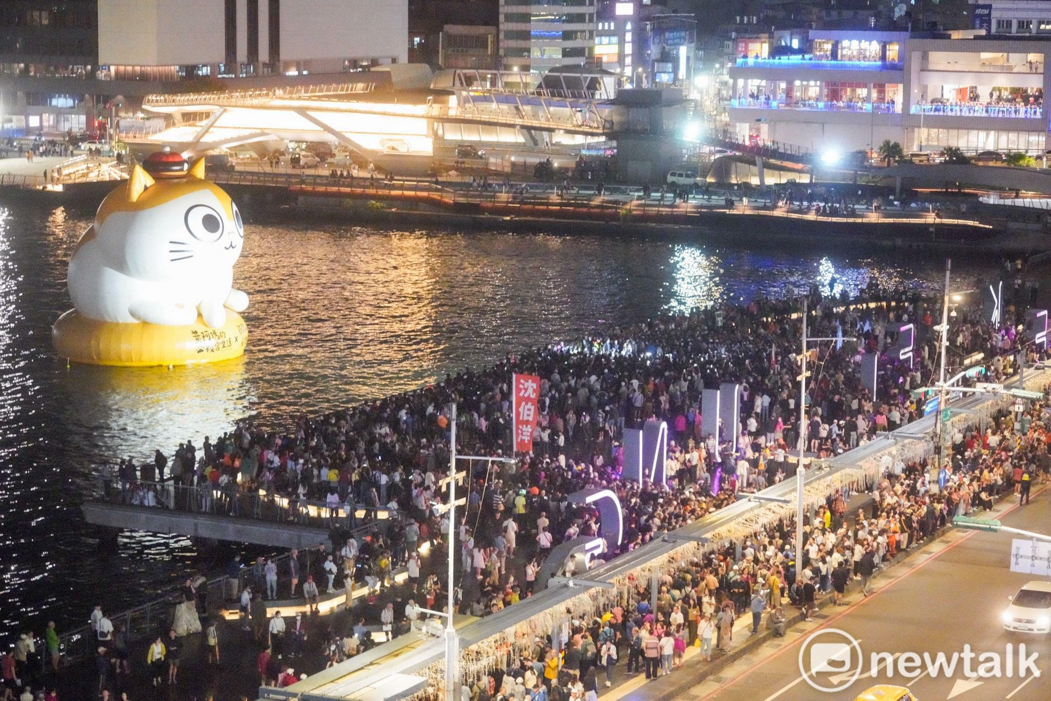 (影)沈伯洋赴基隆合體童子瑋「洋流童行」 海洋廣場港口開講談北基市政合作