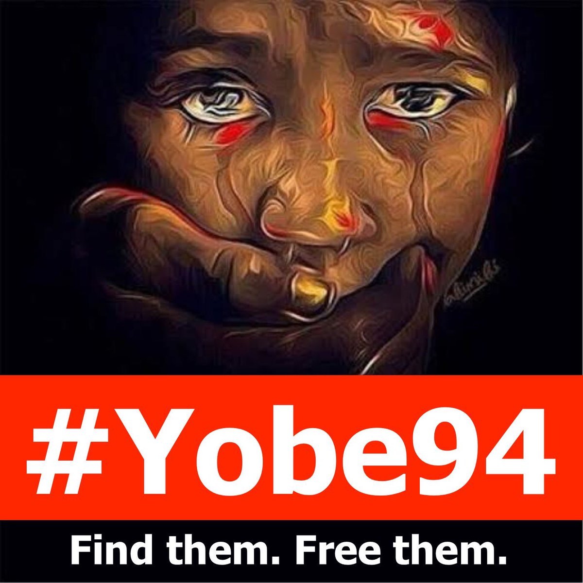 奈及利亞再傳出女學生遭恐怖組織博科聖地綁架事件，目前仍有數十名女學生下落不明，各界發起救援。   圖：翻攝推特/ #Yobe94 