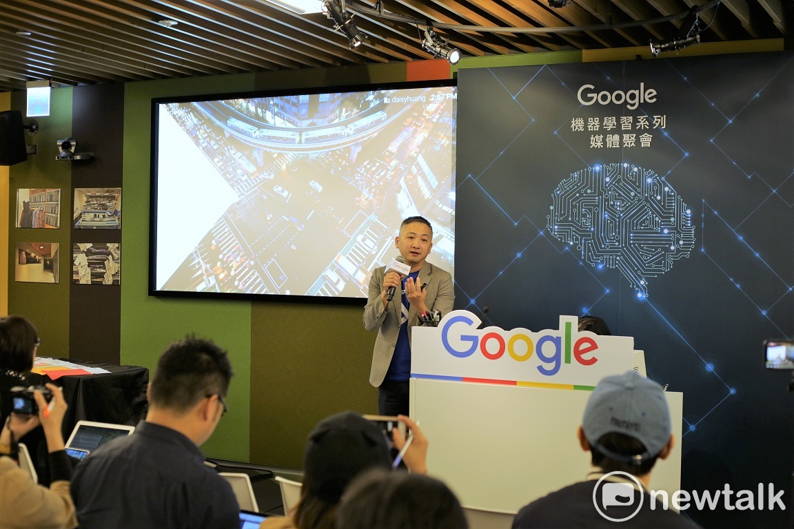 Google雲端企業客戶經理田哲禹表示Google正積極讓機器學習普及化。   圖：朱泓任/攝