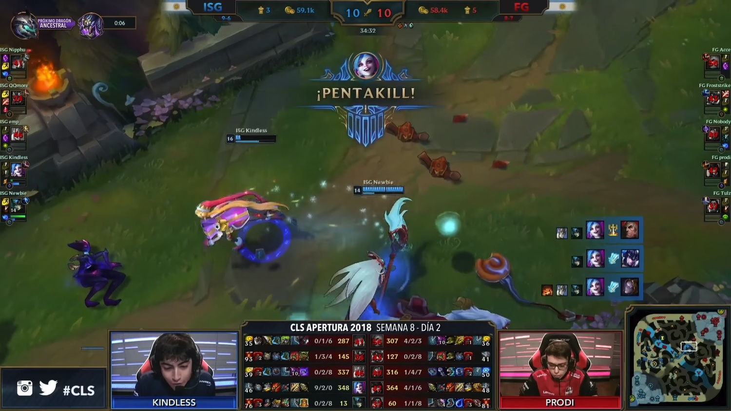 《英雄聯盟》第八周最佳操作出爐！ISG Kindless五連殺奪第一(影) | 電競 | Newtalk新聞