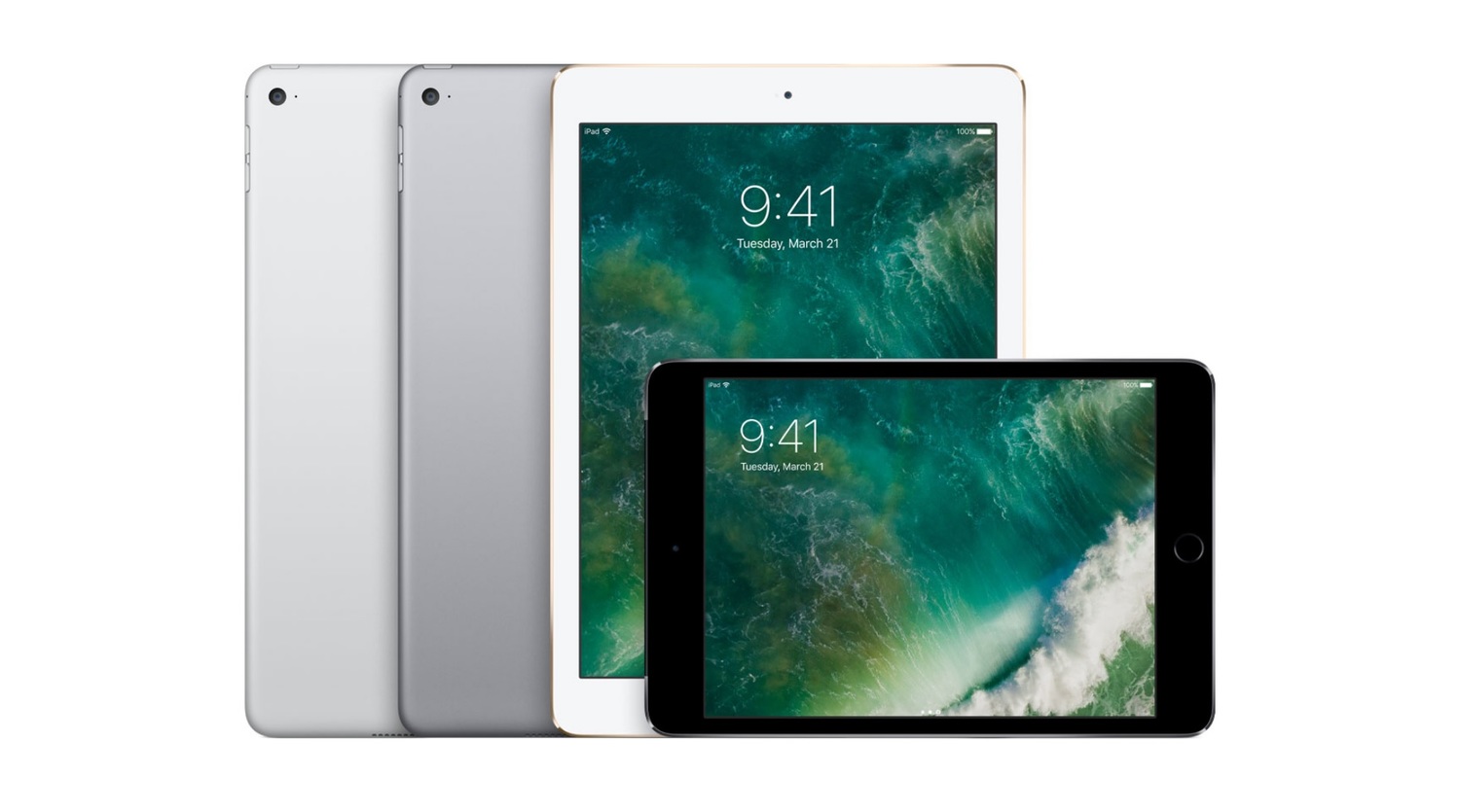 昨（28）日新款平價版iPad上市，主攻教育市場的這款iPad售價與前一代9.7吋iPad系列產品相同，而且還多了支援ApplePencil的功能，因此蘋果一如往常地將舊款產品降價，降價幅度近千元。   圖：翻攝自 蘋果 官網