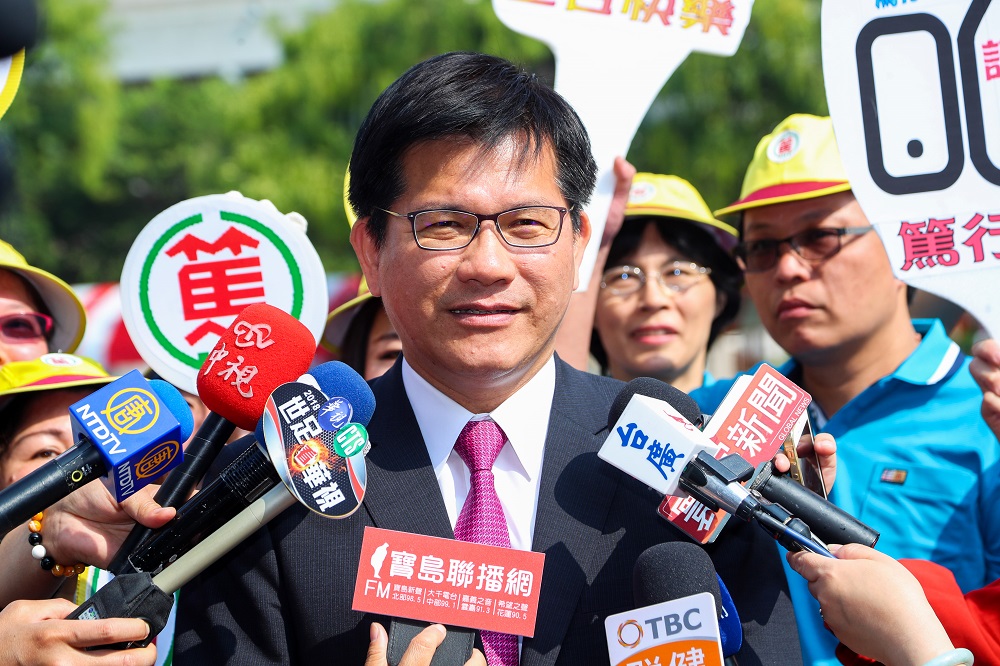 台中市長林佳龍表示,推動綠色交通是無價的。 台中市長林佳龍表示,推動綠色交通是無價的。