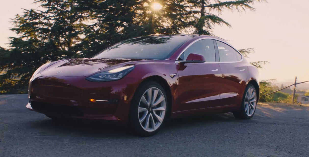 特斯拉汽車 Model 3 車型生產困難，持續無法在產量上達標。   圖：翻攝自 Tesla