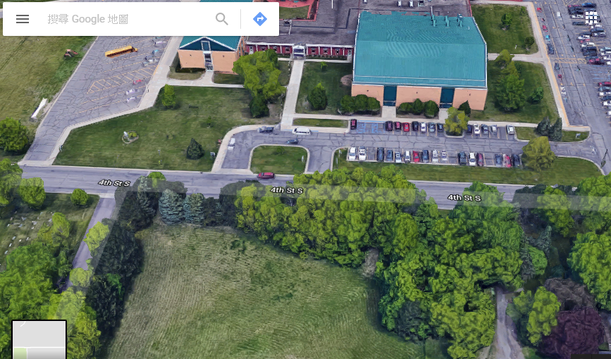 美國明尼蘇達州的1所Pleasantview小學位於幽靜的社區，未料發生8歲童行凶案件。   圖：翻攝Google Map
