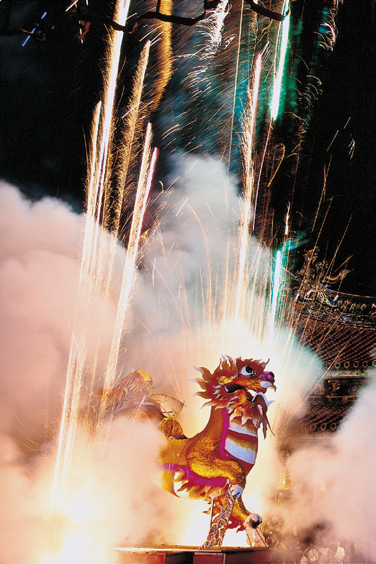 保生文化祭中也將舉行「放火獅」活動。   圖：台北保安宮/提供