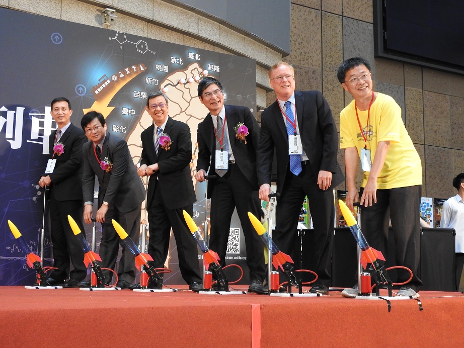 科技部陳良基部長「2018臺灣科普環島列車」啟動儀式。