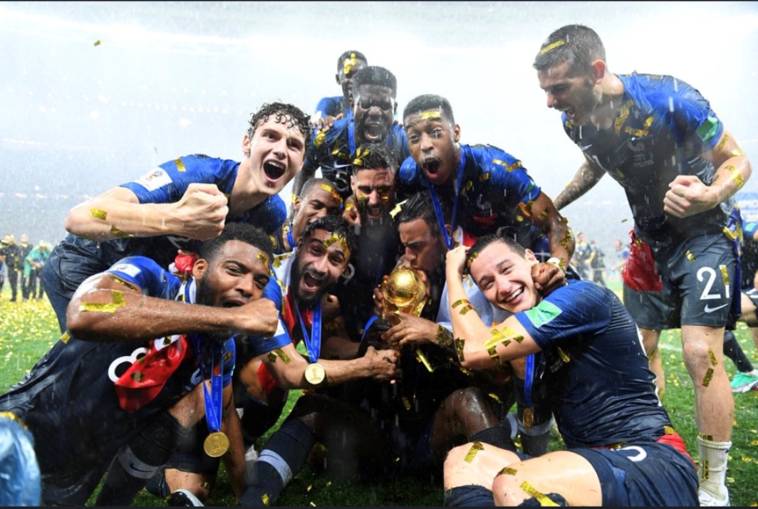 法國於今(16)日凌晨拿下2018世足冠軍。   圖：翻攝French Team twitter