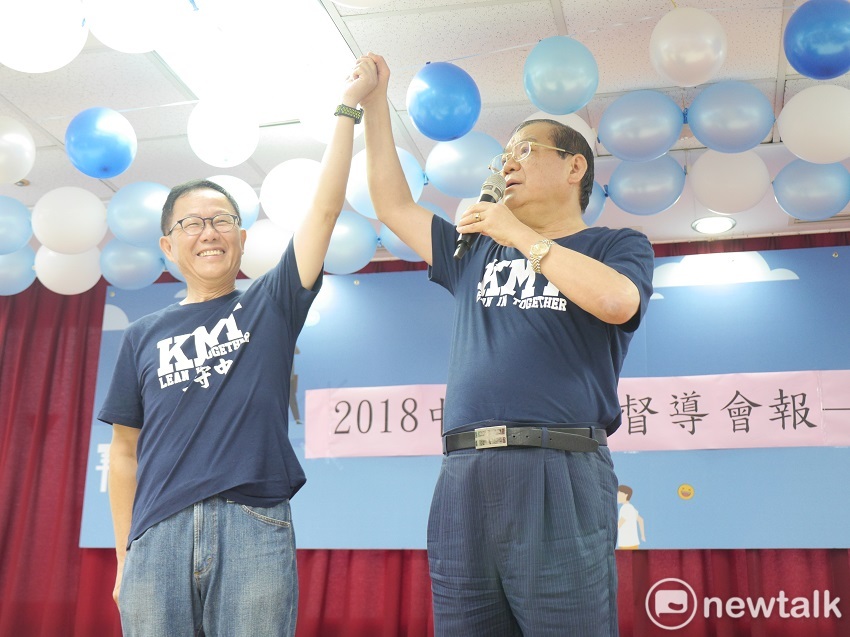 國民黨中央今（24）天舉辦台北市輔選督導會報與「反核食公投連署」造勢活動。   圖：聶良恩／攝