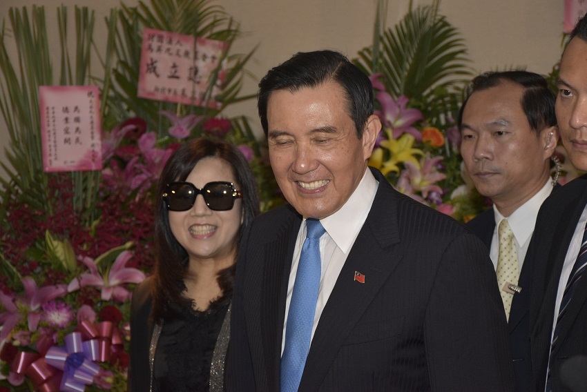 由前總統馬英九籌組的「財團法人馬英九文教基金會」今（27）天上午在國賓飯店舉辦成立茶會。