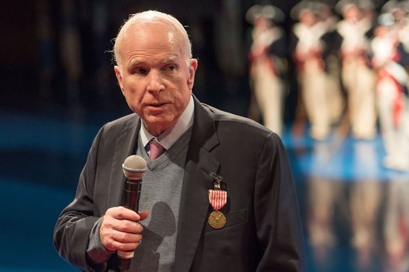 美國聯邦參議員馬侃8月25日因腦癌不治過世，享壽81歲。   圖：擷自John McCain臉書粉絲專頁