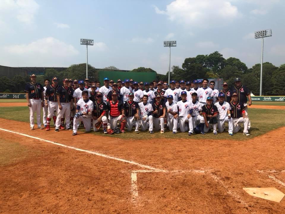 2018亞運棒球項目，中華隊今(27)日以16比1擊敗香港。   圖：翻攝中華民國棒球協會粉絲團臉書