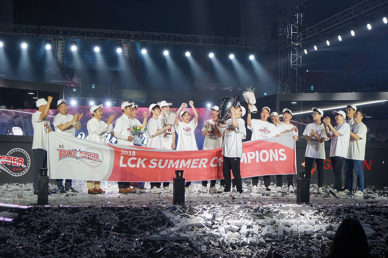 昨（9）日《英雄聯盟》韓國LCK賽區迎來了夏季總決賽，KT以3：2擊敗GRF奪冠。   圖：翻攝自 Kespa 臉書專頁