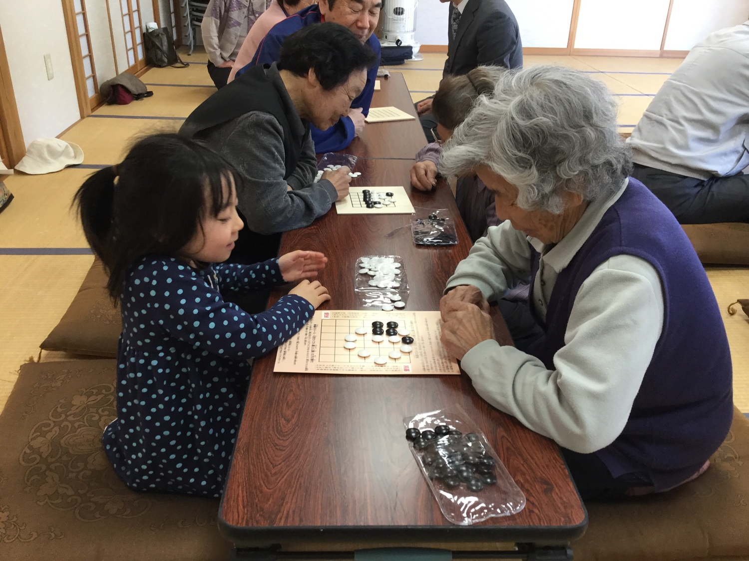  在台北紀州庵的純棋會，超越時代即時的交流場面，大家都10分鐘就學會了，