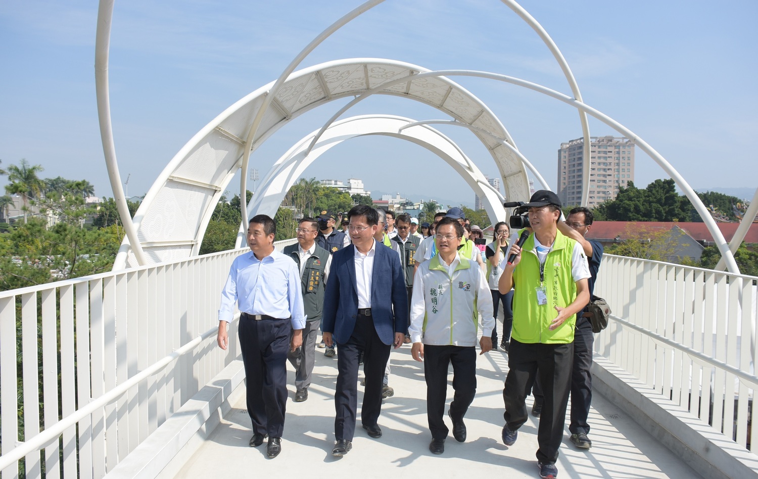 彰化縣政府今（9）日上午，由彰化縣長魏明谷帶領參訪團前往「2018臺中國際花卉博覽會」豐原葫蘆墩園區參訪。