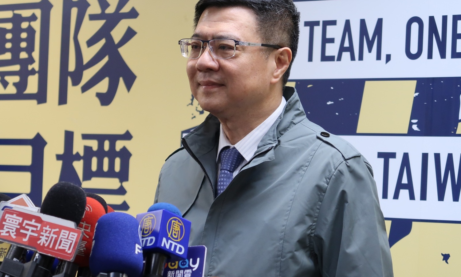 民進黨主席當選人卓榮泰6日在黨中央舉行記者會。   圖：林朝億/攝