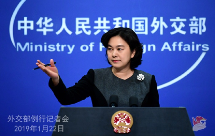 中國外交部發言人華春瑩。   圖：翻攝中國外交部網站