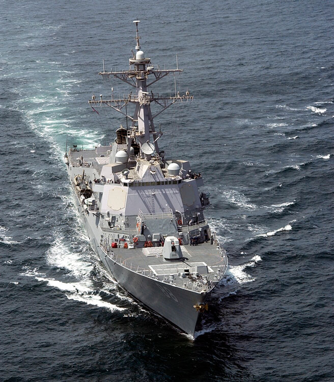 美軍柏克級神盾驅逐艦「普雷貝爾號」(USS Preble DDG 88)。   圖：翻攝維基百科