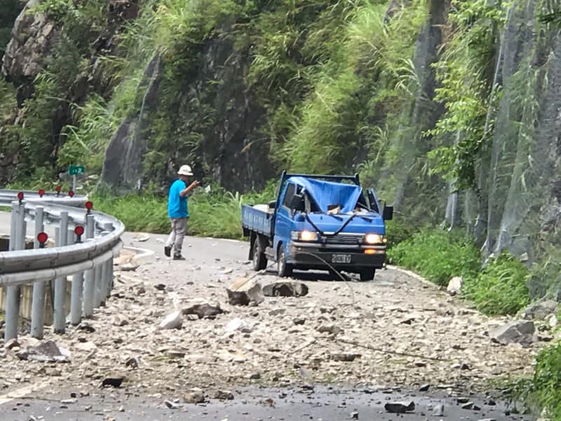 中橫便道無預警落石擊中小貨車1人死亡 社會 新頭殼newtalk