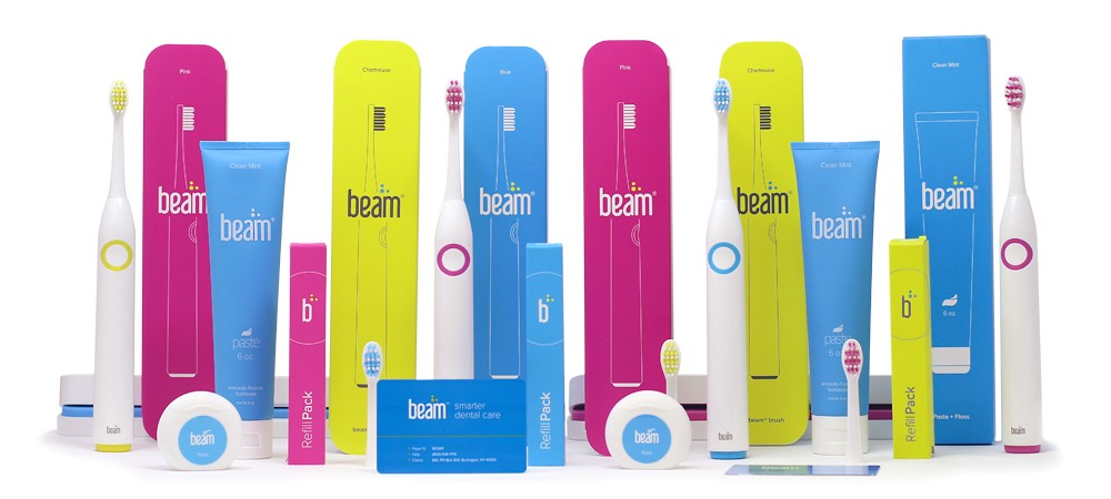 Beam Perks 包含藍牙牙刷、替換刷頭、牙膏、牙線等。   圖：取自Beam Dental官網