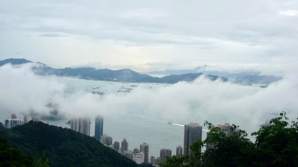 龍應台拍攝的香港。   圖：翻攝龍應台臉書