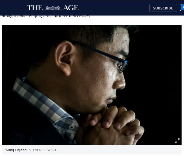 「王立強」受訪的影片播出後，也讓澳大利亞人紛紛驚覺中國間諜的存在   圖：翻攝澳洲《THE AGE》
