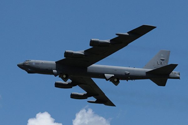 B-52「同溫層堡壘」遠程戰略轟炸機。圖為美軍現役最新型B-52H轟炸機。   圖 : 翻攝自美國空軍網站