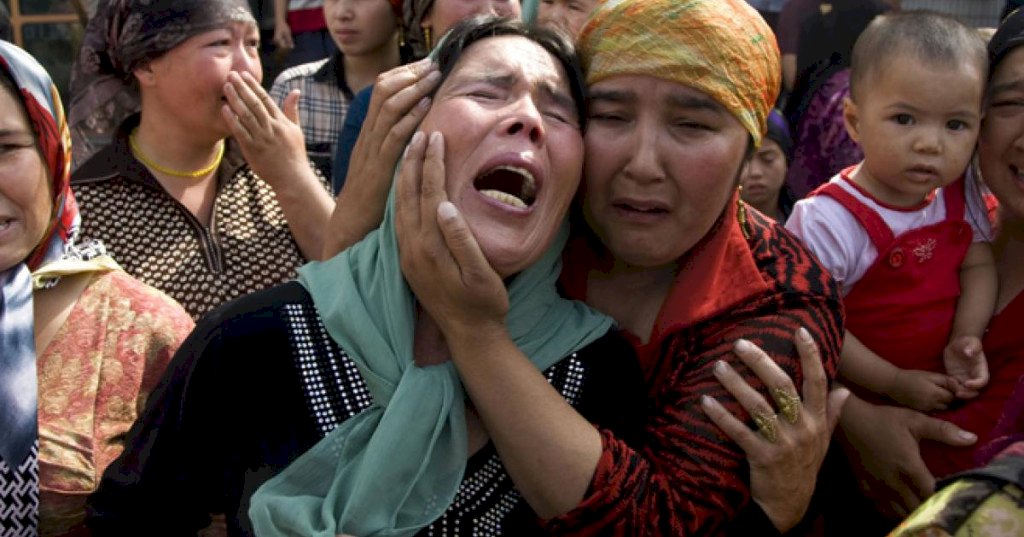 維吾爾人在中國新疆維族自治區遭到迫害。（資料照）   圖：翻攝《人權觀察Human Rights Watch》