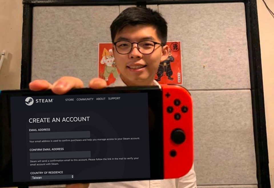 親 你快辦 黃之鋒開steam帳號幫中國檢舉台獨 遊戲 Newtalk新聞