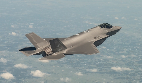 F-35 fighter Image: Inverted by Lockheed Martin