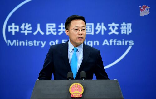 趙立堅在記者會上表示，中國抗疫行動對全世界公開，經得起時間與歷史的檢驗。   圖 : 翻攝自中國外交部