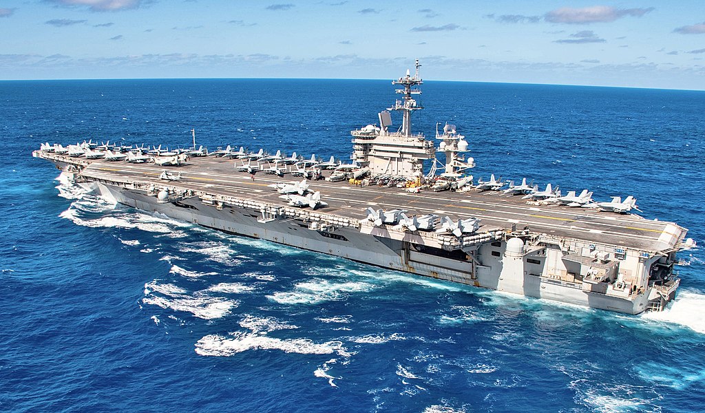 一年會有數十次? 美航母羅斯福號戰鬥群又進南海 中智庫 : 美軍南海實戰部署加強