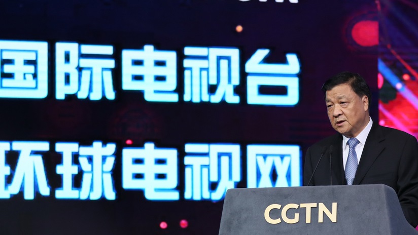 中國大外宣官媒《環球電視網》(CGTN)。   圖：翻攝新華社