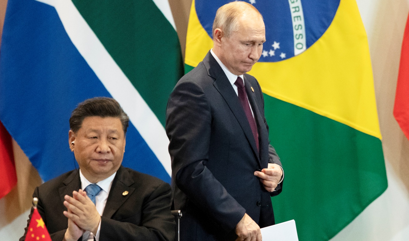 中國國家主席習近平（左）和俄羅斯總統普丁（右）。   圖：美聯社／達志影像（資料照片）