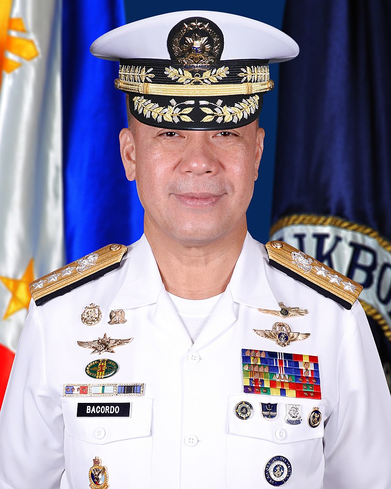 菲律賓海軍首長巴科多公開反對杜特地總統要中國錢不在乎國家安全   圖：菲律賓政府提供/版權規定：Public Domain