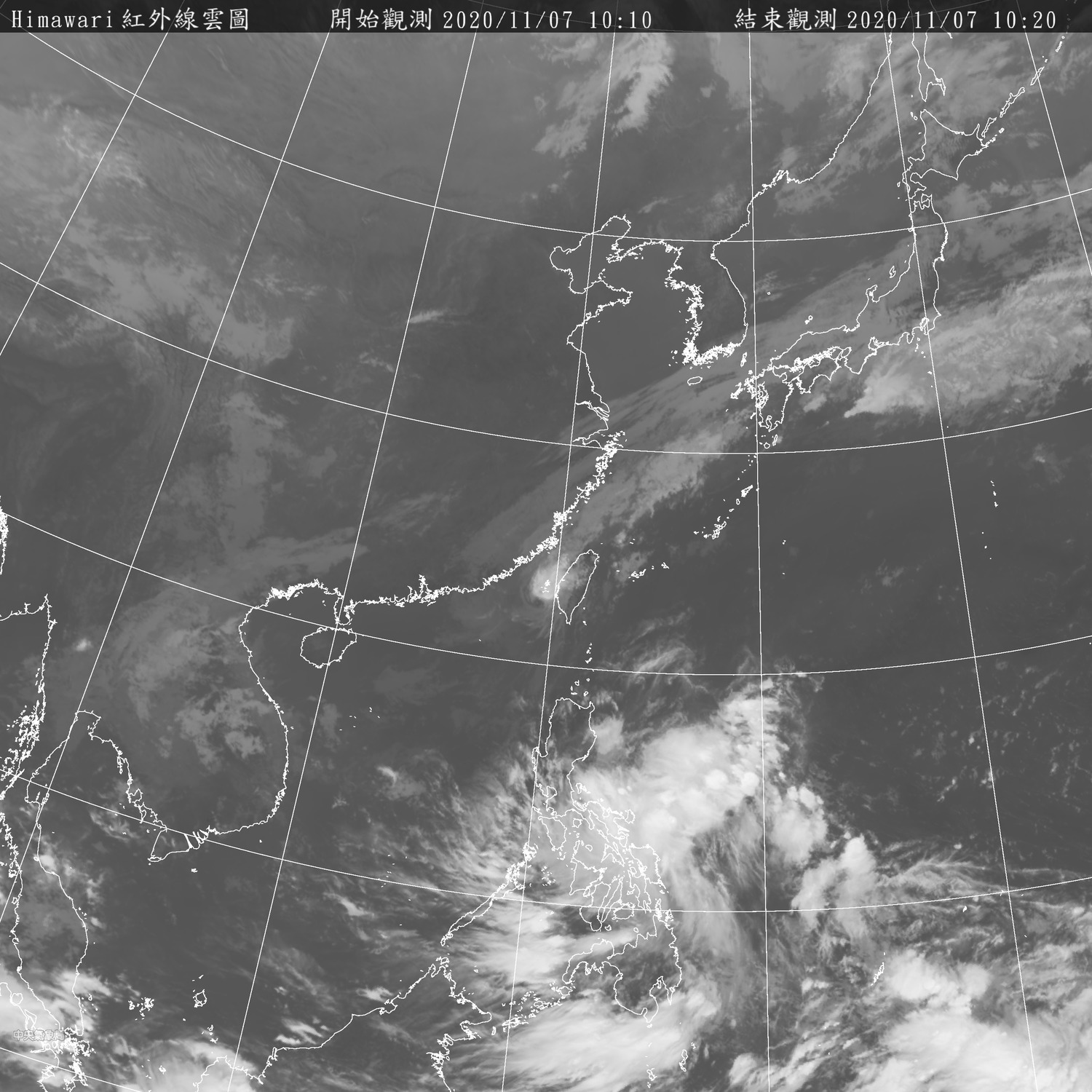 The lightning is gradually moving away from Taiwan. Starting tonight, affected by the strengthening of the northeast wind, northern Taiwan will change to a wet and cool weather pattern, which will continue until next Friday (13). Image: Office Central Weather / Provided