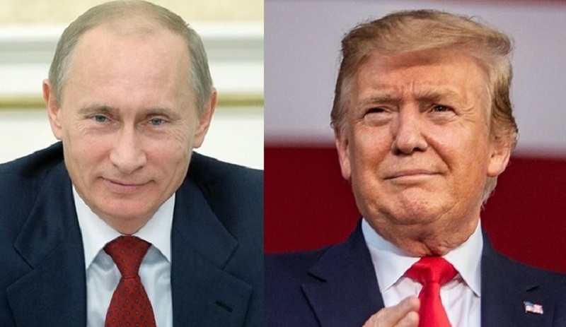 US President Trump (right) has refused to admit defeat, and Russian President Putin (left) has become one of the few national leaders who has yet to congratulate Biden.  Image: Reposted from Puting and Trump Facebook (new head shell synthesis)