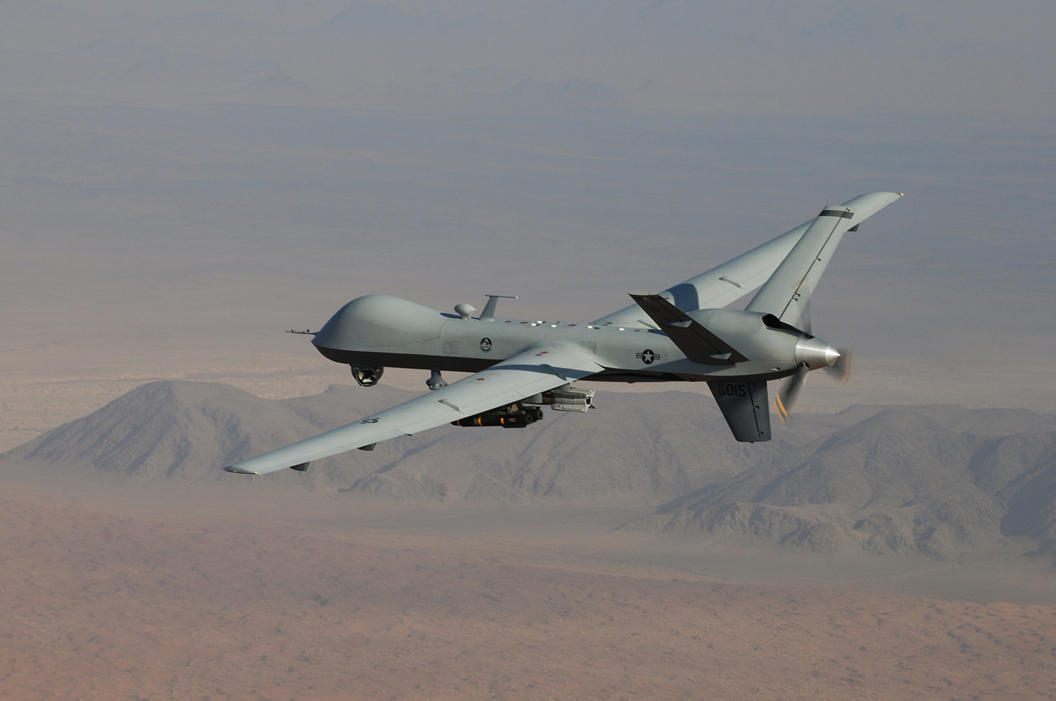 美國MQ-9無人機可以配備地獄火等導彈，在瞬間成功狙擊目標，這次又傳在伊朗狙殺革命衛隊指揮官。   圖：翻攝自美國空軍官網(photo:NewTalk)