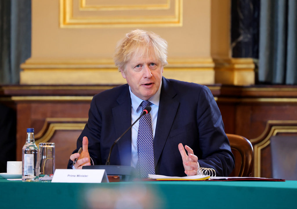 英国首相强生宣布伦敦疫情警报等级升级至第4级。   图：翻摄强生脸书(photo:NewTalk)