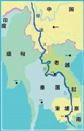 中國計畫在湄公河上游建大壩，引發下游5個國家的抗議。   圖 : 翻攝自每日頭條