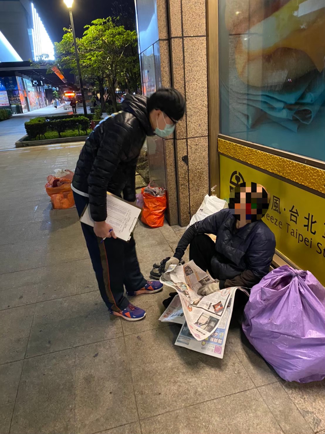 霸王級寒流來襲，北市社會局啟動「酷寒應變專案」。   圖：台北市社會局 / 提供