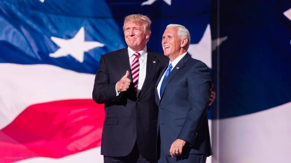 The President of the United States, Trump (left), and Vice President Pence have a deep friendship.  This time, Congress certifies the results of the presidential elections.  Pence first went 