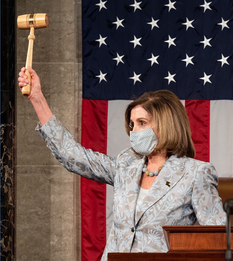 The United States House of Representatives finally approved the impeachment clause of the President of the United States with 232 votes in favor and 197 votes against Image: Posted again from Pelosi Twitter