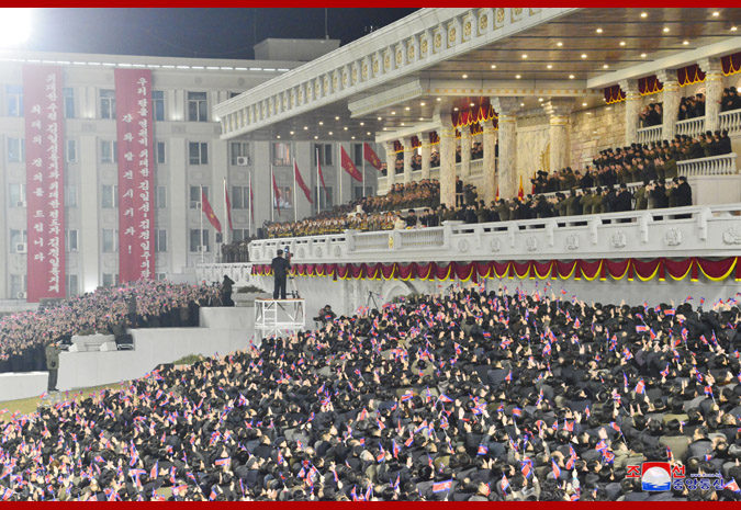 According to Yonhap news agency, a source noted that the military parade was not broadcast live on the North Korean television station Image: Obtained from the Korean Central News Agency