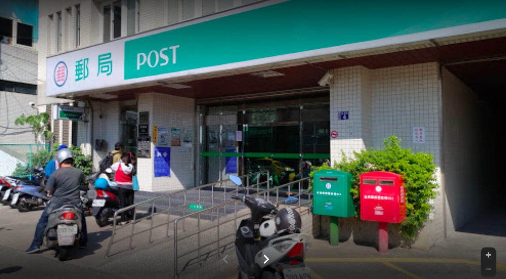 中華郵政公司預計明年ATM將新增印尼文、越南文、泰文及日文等4國語言。   圖：取自Google Map(郵局示意圖)